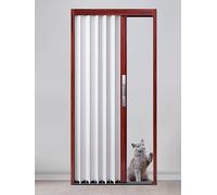 Interior Accordion Multifold Barn Door - Space Saving Sliding Solution for Closet, Bathroom, Bedroom, Pantry, Window, Shed