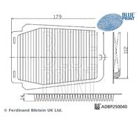 INTERIOR AIR FILTER ADBP250040 BLUE PRINT I
