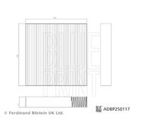 Interior Air Filter BLUE RPINT Fits BYD D1 Seal 06 U Song Plus Pro 19-