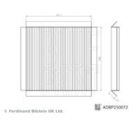 Interior Air Filter BLUE RPINT Fits MG Mg 3 Mg3 Sw 11-12 10193400
