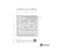 Interior Air Filter FEBI Fits TESLA Model S X 21- 1647254-00-A