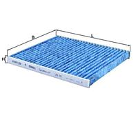 Interior Air Filter MAHLE Fits FIAT ABARTH LANCIA FORD 500 C Panda 0077365763