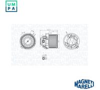 MAGNETI MARELLI 069412258010 Heater blower motor