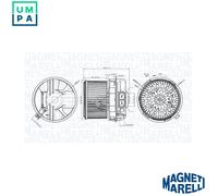 MAGNETI MARELLI 069412272010 Heater blower motor