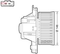 DENSO DEA21014 Interior Blower