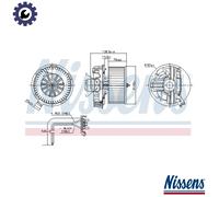 Nissens Blower Motor 87385 – Cabin Fan for Renault Modus, Grand Modus, Clio III