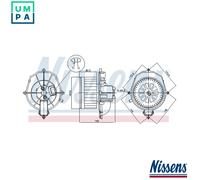 87518 Interior Blower Fits Citroen Berlingo Multispace Platform/Chassis Nissens