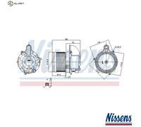 NISSENS 87523 Blower motor