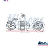 NISSENS 87599 Blower motor