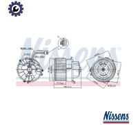 NISSENS 87599 Blower motor