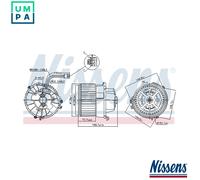 NISSENS 87599 Blower motor