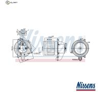 NISSENS 87609 Blower motor