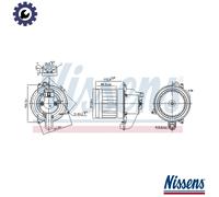 NISSENS 87609 Blower motor