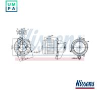 NISSENS 87609 Blower motor