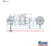 NISSENS 87610 Interior Blower