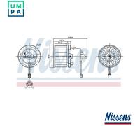 NISSENS 87610 Interior Blower