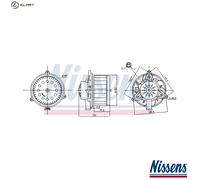 NISSENS 87618 Interior Blower