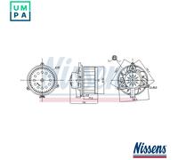 NISSENS 87618 Interior Blower