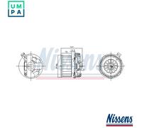 NISSENS 87619 Blower motor