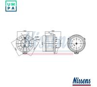 NISSENS 87620 Blower motor
