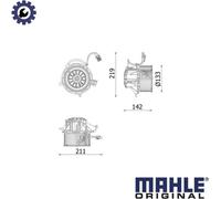 MAHLE ORIGINAL AB 318 000P Interior Blower