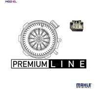 MAHLE AB89000P Interior Blower Front 157W Rated Power Fits Mercedes-Benz