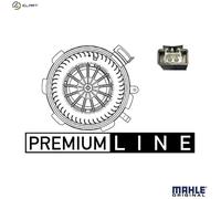 MAHLE AB89000P Interior Blower Front 157W Rated Power Fits Mercedes-Benz