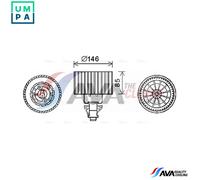 INTERIOR BLOWER AI8374 FOR AUDI 100 A6/S6 500 AAD/ACE/ABK/AAE/ADW 2.0LAHU 1.9L