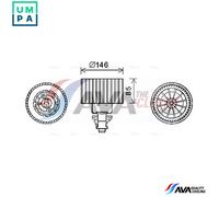 INTERIOR BLOWER AI8374 FOR AUDI 100 A6/S6 500 AAD/ACE/ABK/AAE/ADW 2.0LAHU 1.9L