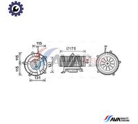 INTERIOR BLOWER BW8478 FOR BMW M57D30 M54B30 N52B30A/BF 3.0L 6cyl N62B36A 3.6L