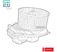 Denso Blower Motor DEA02003 - Interior Blower for Left-Hand Drive Audi, VW, Skoda