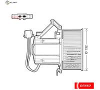 Blower fan for left-hand drive vehicles DEA02009 DENSO for AUDI Q5 A5 A4 B8