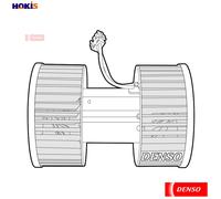 INTERIOR BLOWER DEA05003 FOR BMW X3/SAV/E83 N42B18A N46B18A 1.8L N46B20CA 2.0L