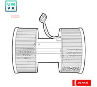 INTERIOR BLOWER DEA05003 FOR BMW X3/SAV/E83 N42B18A N46B18A 1.8L N46B20CA 2.0L