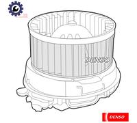 INTERIOR BLOWER DEA07007 FOR PEUGEOT CITROEN C3/II/Pluriel C2/ENTERPRISE 1.4L