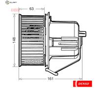 2x ✅Fits DENSO DEA07027 Air blower DEA07027 Air blower fits: CITROEN ⭐UK Seller⭐