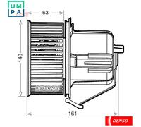 2x ✅Fits DENSO DEA07027 Air blower DEA07027 Air blower fits: CITROEN ⭐UK Seller⭐