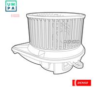 INTERIOR BLOWER DEA17011 FOR MERCEDES-BENZ OM 611.980 2.1L M111.980/978 2.3L