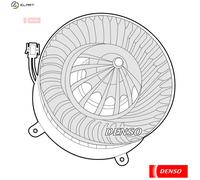DENSO CABIN BLOWER FAN DEA17012 FOR MERC 2.1 E-CLASS (211) (02-09)