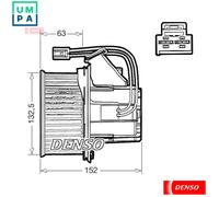 INTERIOR BLOWER DEA17018 FOR MERCEDES-BENZ C-CLASS/T-Model GLK-CLASS SL AMG/GT