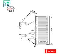 INTERIOR BLOWER DEA17032 FOR VW CRAFTER/30-50/Van BJJ/CEBA 2.5L 5cyl