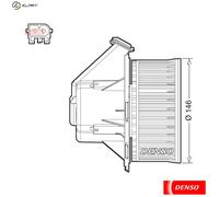 INTERIOR BLOWER DEA17032 FOR VW CRAFTER/30-50/Van BJJ/CEBA 2.5L 5cyl