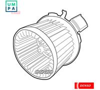 DENSO CABIN BLOWER FAN DEA21003 FOR PEUGEOT 1.6 307 (00-)