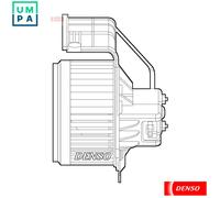 Blower fan DEA23020 DENSO for RENAULT KANGOO Express KANGOO BE BOP