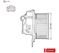 DENSO DEA32005 Blower motor