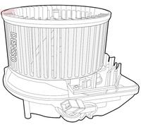 Interior Blower DENSO Fits CITROEN Berlingo Jumpy Zx PEUGEOT Partner 91- 6441J5