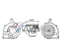 AVA Cabin Fan Blower Motor ST8047 for SEAT CORDOBA (2003) 1.9 SDI etc