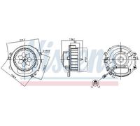 NISSENS 87525 Blower motor