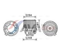 AVA COOLING SYSTEMS PE8374 Heater blower motor