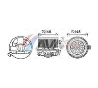 AVA Blower Fan RT8579 for Renault Grand Modus (2005) 1.2